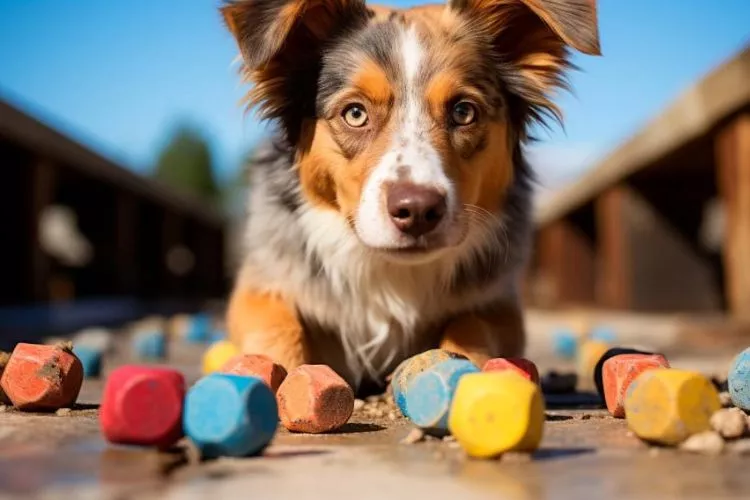 Is chalk toxic to dogs? potential health risks and safe alternatives.